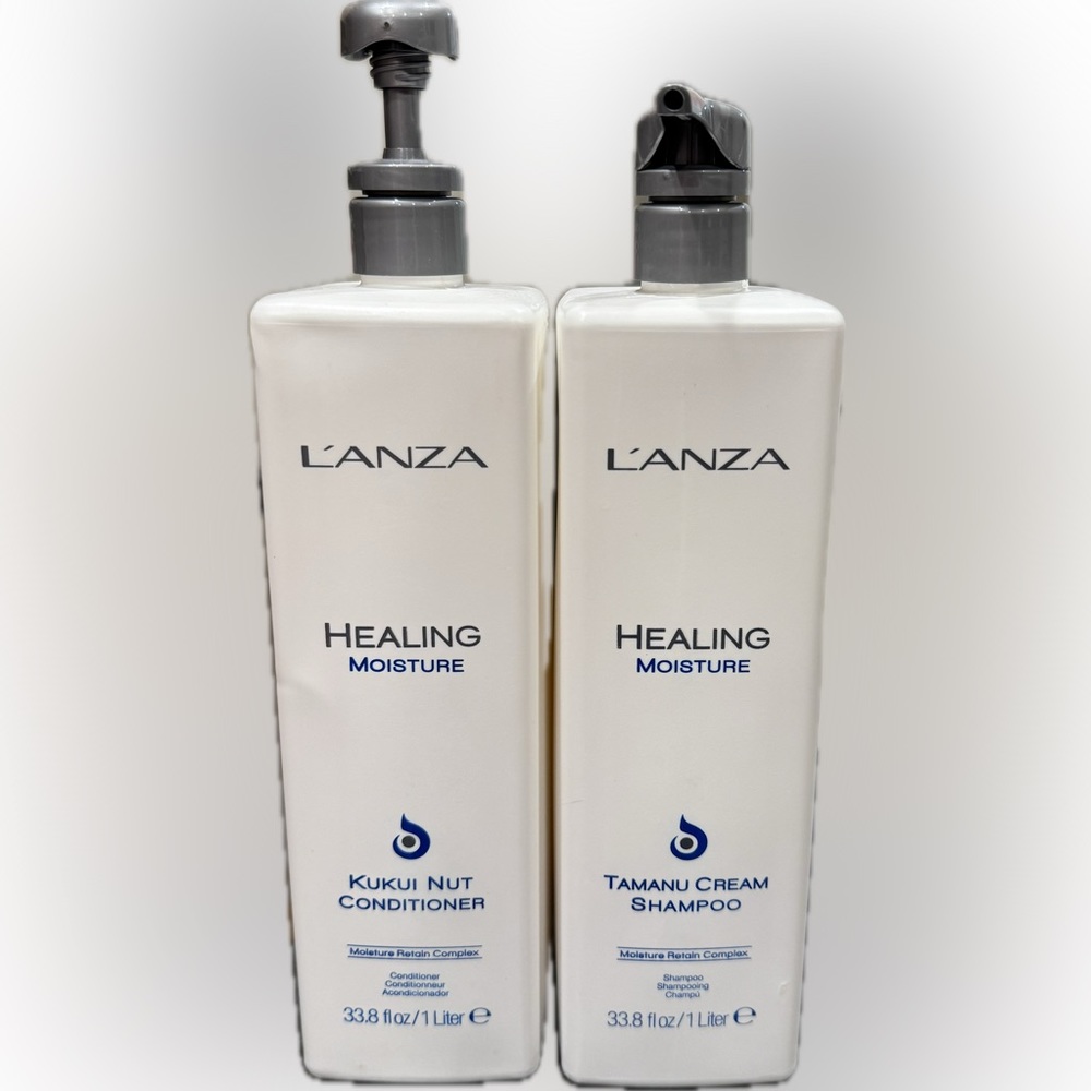 Lanza Tamanu Shampoo and Kukui Nut Conditioner Liters